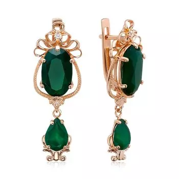 Серебряные серьги с агатами