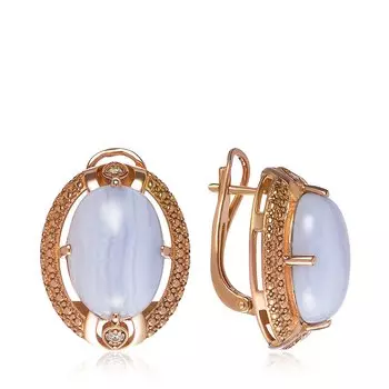 Серебряные серьги с агатами