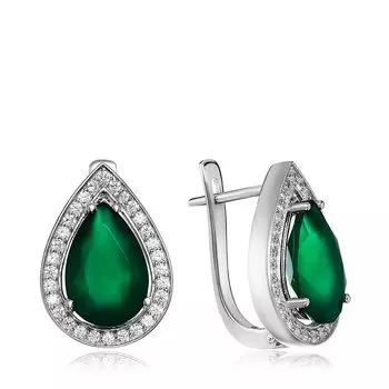 Серебряные серьги с агатами