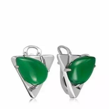 Серебряные серьги с агатами