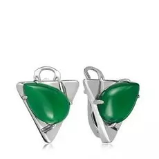 Серебряные серьги с агатами