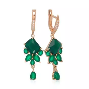 Серебряные серьги с агатами