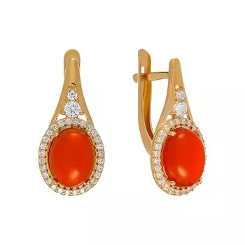 Серебряные серьги с агатами