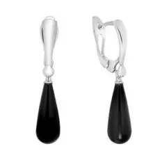 Серебряные серьги с агатами