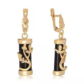 Серебряные серьги с агатами