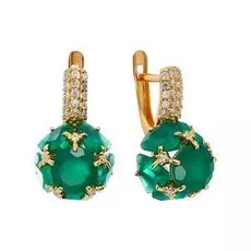 Серебряные серьги с агатами