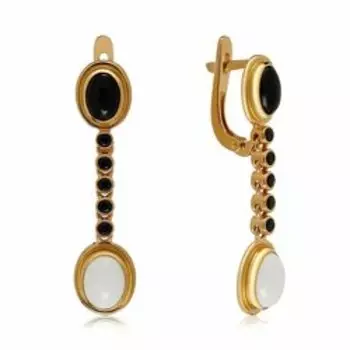 Серебряные серьги с агатами