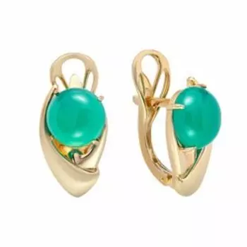 Серебряные серьги с агатами