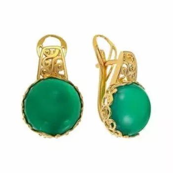 Серебряные серьги с агатами