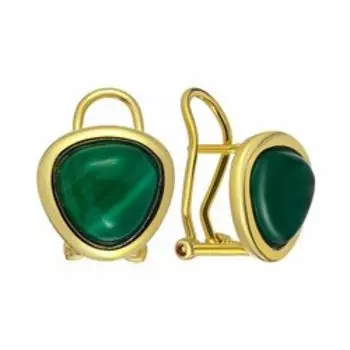 Серебряные серьги с агатами