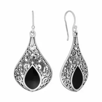 Серебряные серьги с агатами