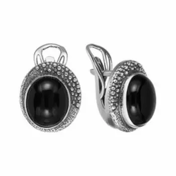 Серебряные серьги с агатами