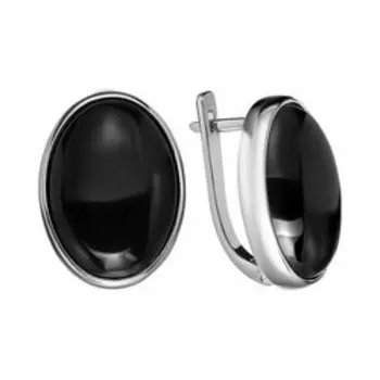 Серебряные серьги с агатами