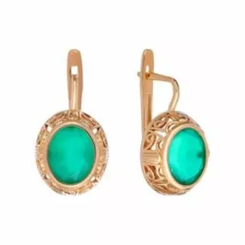 Серебряные серьги с агатом