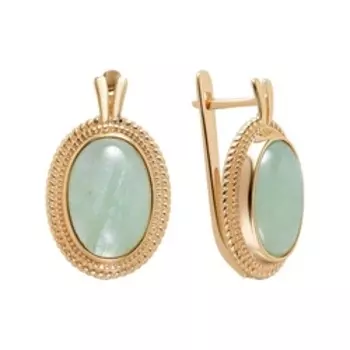 Серебряные серьги с аквамаринами