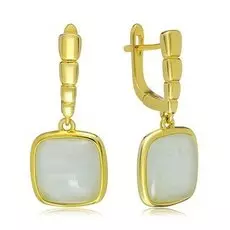 Серебряные серьги с аквамарином