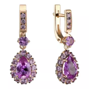 Серебряные серьги с александритами