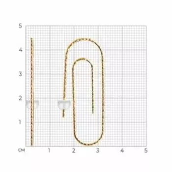 Серебряные серьги с алмазной гранью