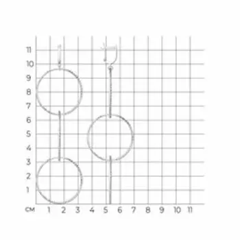 Серьги из серебра с алмазной гранью