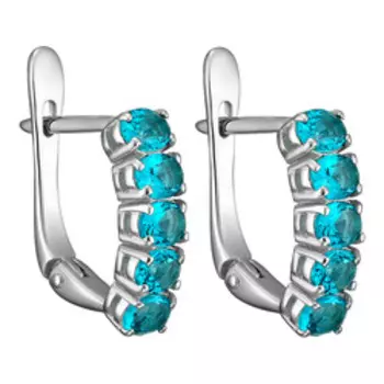 Серебряные серьги с алпанитами