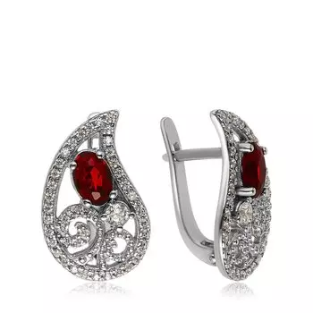 Серебряные серьги с алпанитом