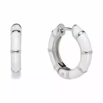 Серебряные серьги с эмалью