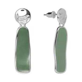 Серебряные серьги с эмалью