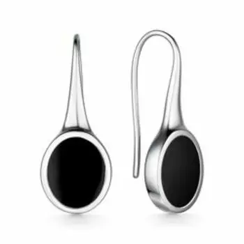 Серебряные серьги с эмалью