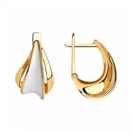 Серебряные серьги с эмалью