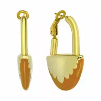 Серебряные серьги с эмалью