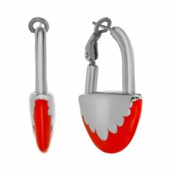 Серебряные серьги с эмалью