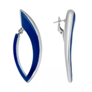 Серебряные серьги с эмалью