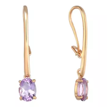 Серебряные серьги с аметистами