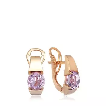 Серебряные серьги с аметистами