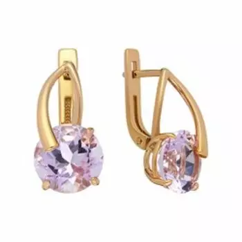 Серебряные серьги с аметистами