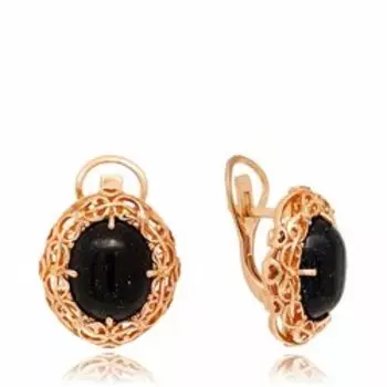 Серебряные серьги с авантюрином