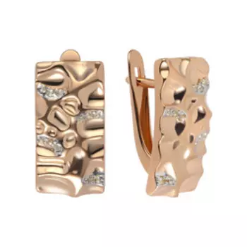 Серебряные серьги с бесцветными топазами