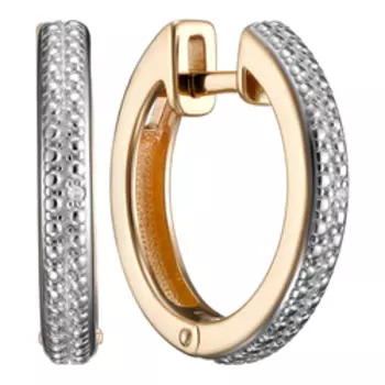 Серебряные серьги с бриллиантами