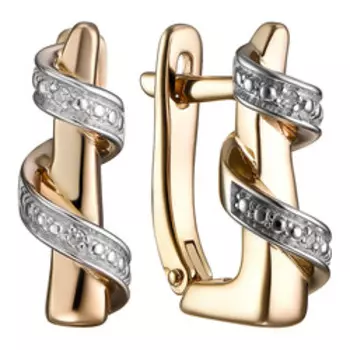 Серебряные серьги с бриллиантами