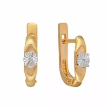 Серебряные серьги с бриллиантами