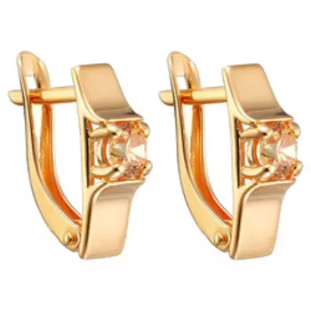 Серебряные серьги с бриллиантами