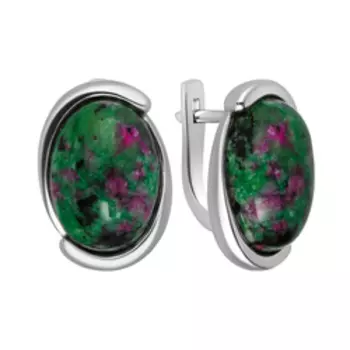 Серебряные серьги с циозитами