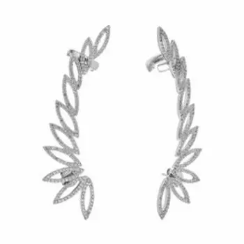 Серебряные серьги с цирконием