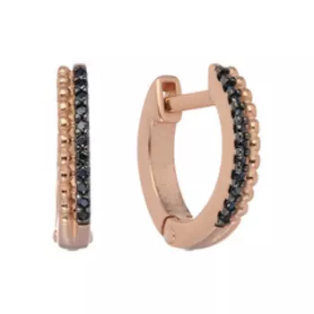 Серебряные серьги с фианитами