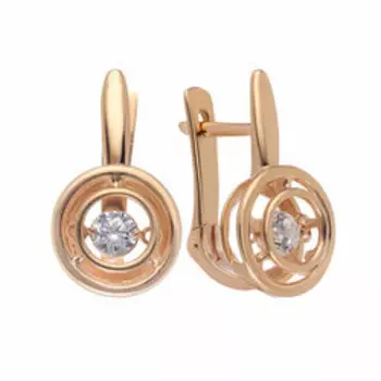 Серебряные серьги с фианитами