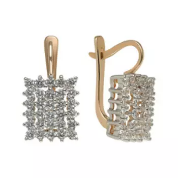 Серебряные серьги с фианитами