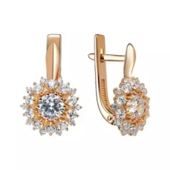 Серебряные серьги с фианитами