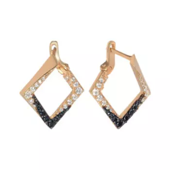 Серебряные серьги с фианитами