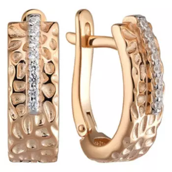 Серебряные серьги с фианитами