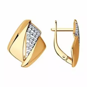 Серебряные серьги с фианитами